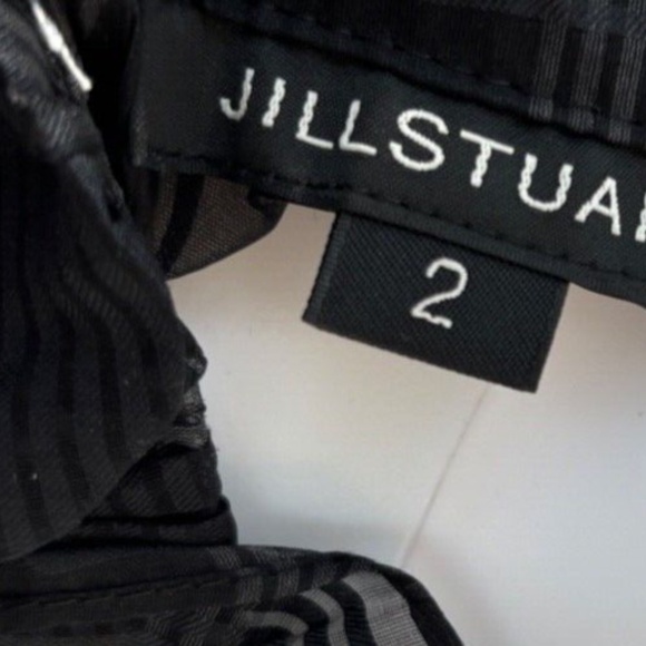 Designer Iconic Jill Stuart Ruffle Mesh Turtle Neck - Picture 3 of 3